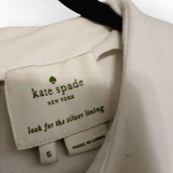 Kate Spade Yellow A-Line Mini Dress with Raglan Cap Sleeves Pockets Sz S - Picture 3 of 7